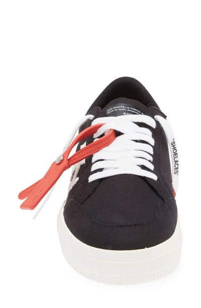 Shop Off-white Low Top Vulcanized Sneaker In Black White
