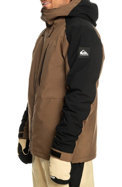 Shop Quiksilver Mission Colorblock Waterproof Jacket In Cub