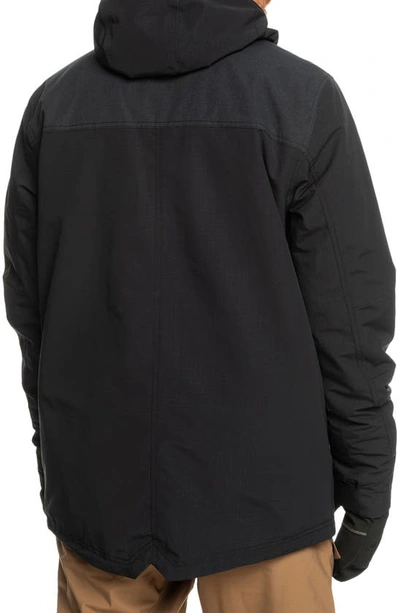 Shop Quiksilver Fairbanks Technical Snow Jacket In True Black
