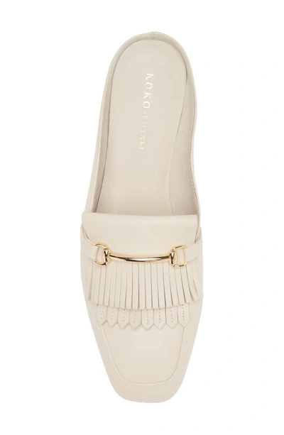 Shop Koko + Palenki Dalina Mule In Beige Leather