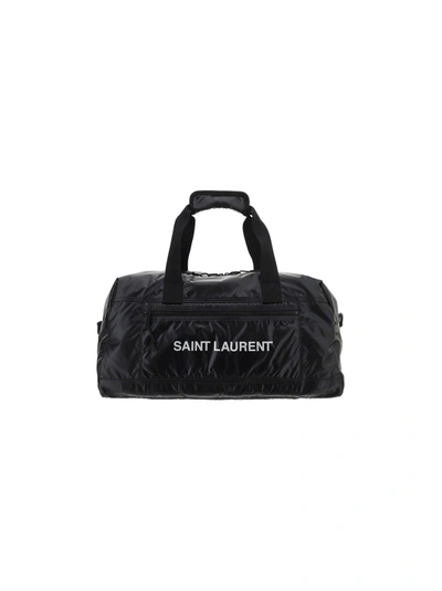 Shop Saint Laurent Duffle Bag In Nero