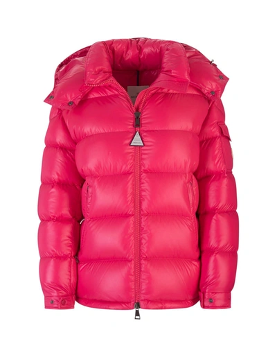 Shop Moncler Woman Fuchsia Maire Short Down Jacket In Rosa