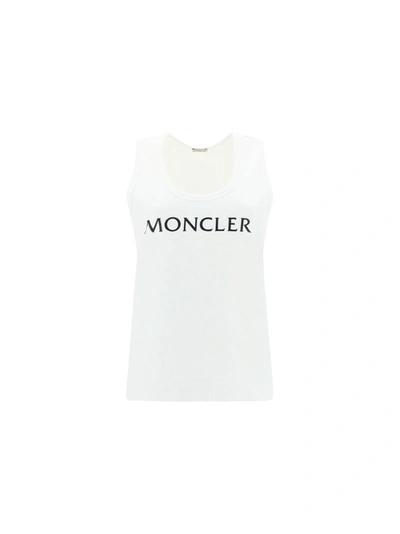 Shop Moncler Top In Bianco