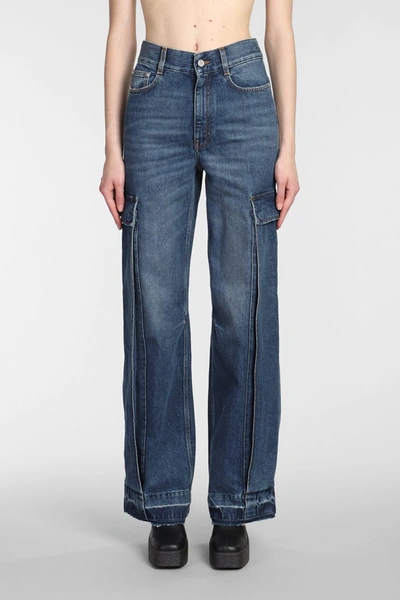 Shop Stella Mccartney Jeans In Cyan Denim