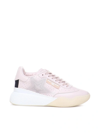 Shop Stella Mccartney Sneakers In Tencel In Pale Pink