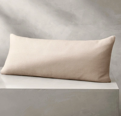 Shop Boll & Branch Organic Reserve Alpaca Fine Line Pillow Cover In Oak/natural