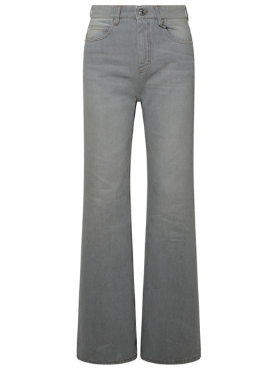 Shop Ami Alexandre Mattiussi Ami Paris Grey Cotton Jeans