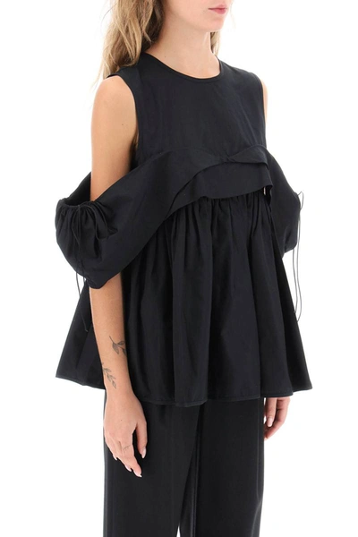 Shop Cecilie Bahnsen Silke Top In Black