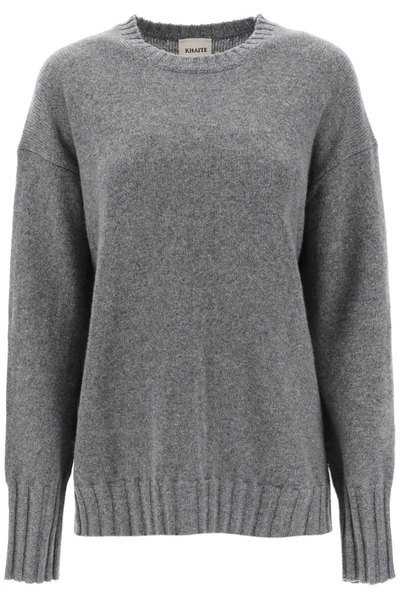 Shop Khaite Camilla Cashmere Sweater In Grey