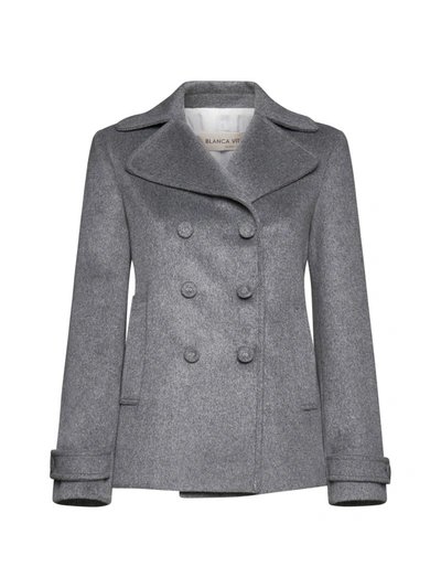 Shop Blanca Vita Jackets In Grey