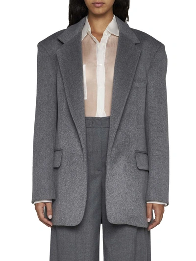 Shop Blanca Vita Jackets In Grey