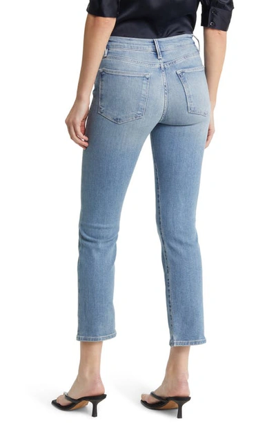 Shop Frame Le High Ripped Straight Leg Jeans In Galeston