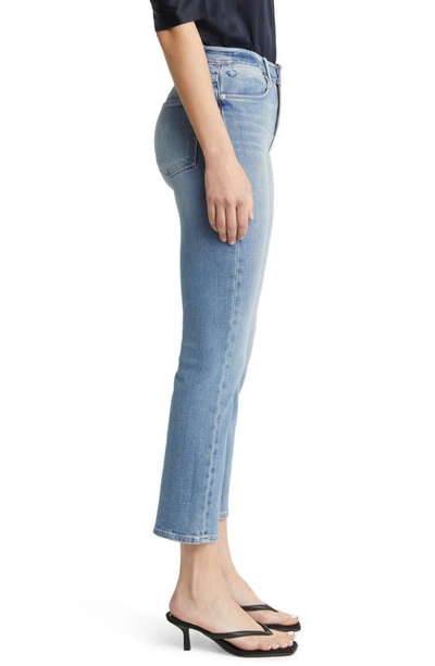 Shop Frame Le High Ripped Straight Leg Jeans In Galeston