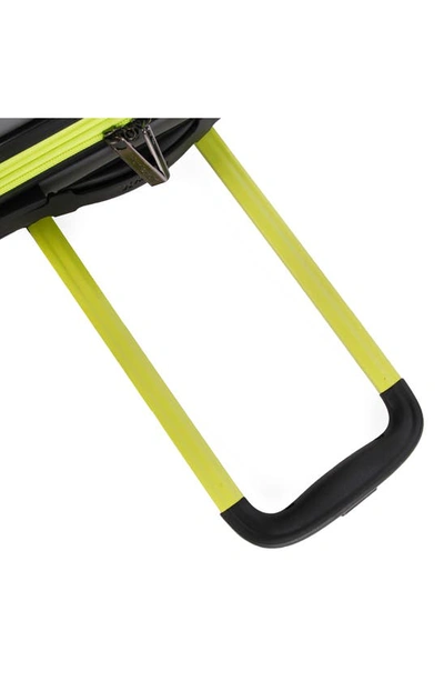 Hurley Suki 29" Hardshell Spinner Suitcase In Light Grey / Neon