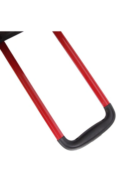 Hurley Swiper 21" Hardshell Spinner Suitcase In Black/ Red