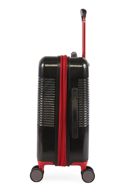 Hurley Looper 21" Hardshell Spinner Suitcase In Black/ Red