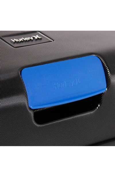 Shop Hurley Wave 29" Hardshell Spinner Suitcase In Black/ Blue