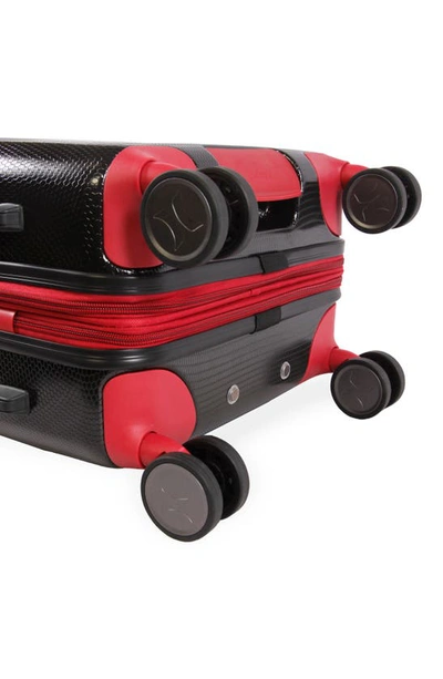 Hurley Looper 21" Hardshell Spinner Suitcase In Black/ Red