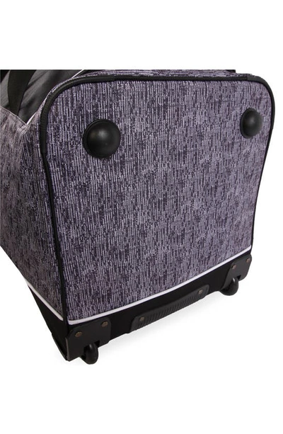 Hurley Kahuna 30in Rolling Duffel Bag In Grey Tweed