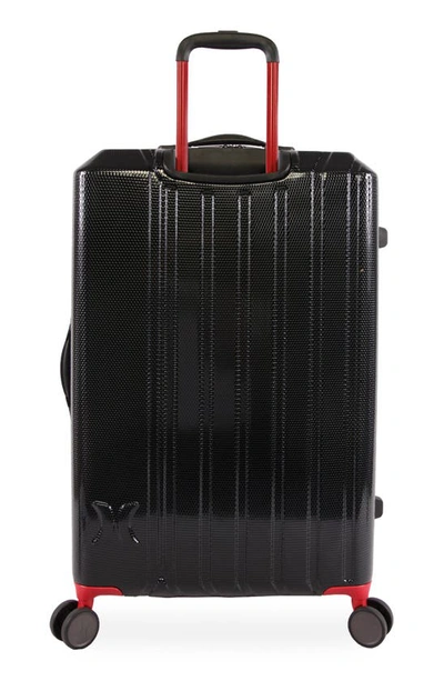 Shop Hurley Swiper 29" Hardshell Spinner Suitcase In Black/ Red