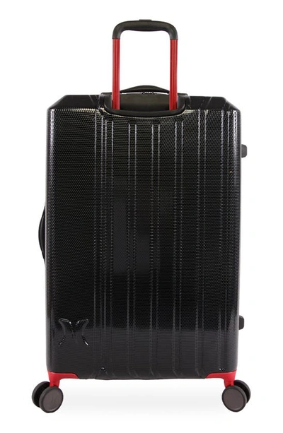 Hurley Swiper 29" Hardshell Spinner Suitcase In Black/ Red