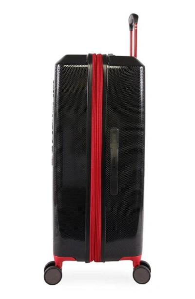 Hurley Swiper 29" Hardshell Spinner Suitcase In Black/ Red