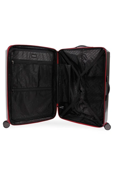 Hurley Swiper 29" Hardshell Spinner Suitcase In Black/ Red