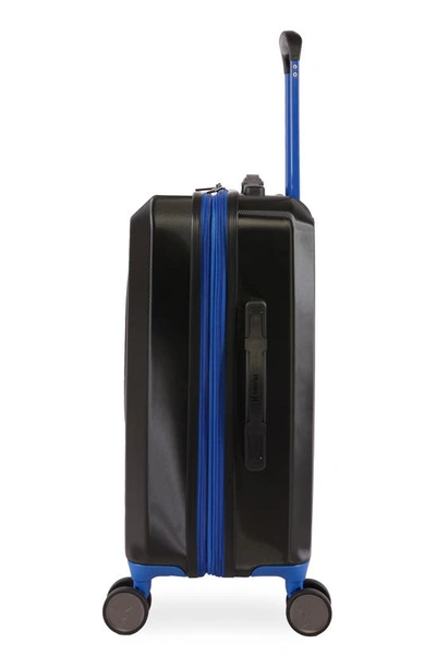 Hurley Wave 21" Hardshell Spinner Suitcase In Black/ Blue