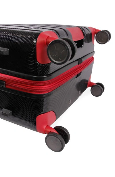 Hurley Swiper 29" Hardshell Spinner Suitcase In Black/ Red