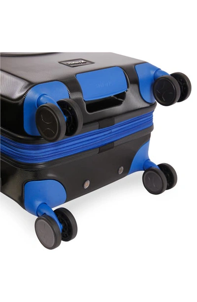 Hurley Wave 21" Hardshell Spinner Suitcase In Black/ Blue