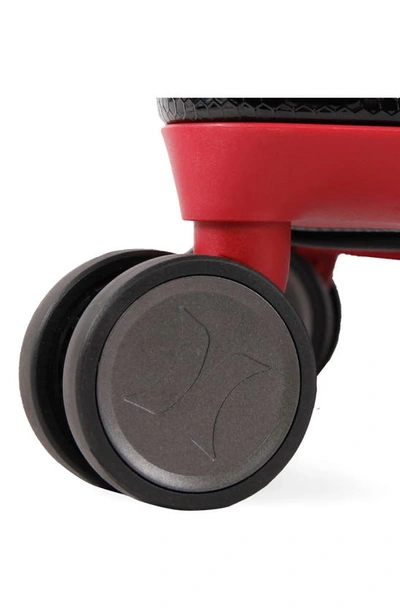 Hurley Swiper 29" Hardshell Spinner Suitcase In Black/ Red