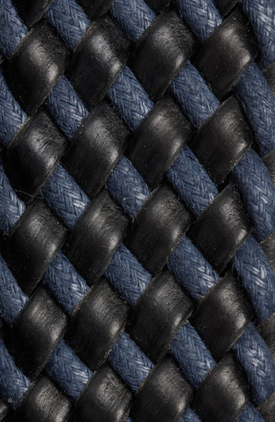Shop Nordstrom Jaxon Waxed Cording Belt In Black- Navy Combo
