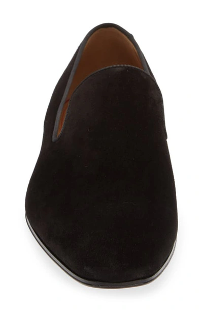 Christian Louboutin Dandelion Flat Loafers In Black Suede In Black