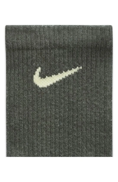 Shop Nike Assorted 2-pack Everyday Plus Dri-fit Cushioned Crew Socks In Grey Multi-color