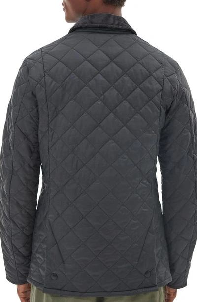 Shop Barbour Heritage Liddesdale Quilted Jacket In Charcoal