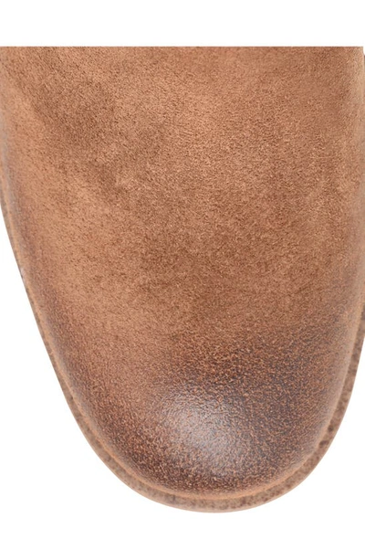 Söfft Monica Wedge Chelsea Boot In Havana Brown Suede