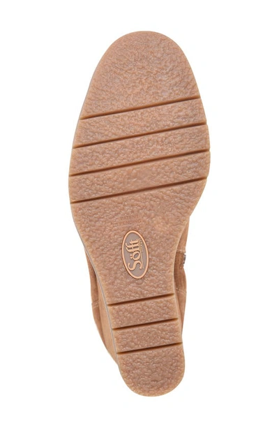 Söfft Monica Wedge Chelsea Boot In Havana Brown Suede