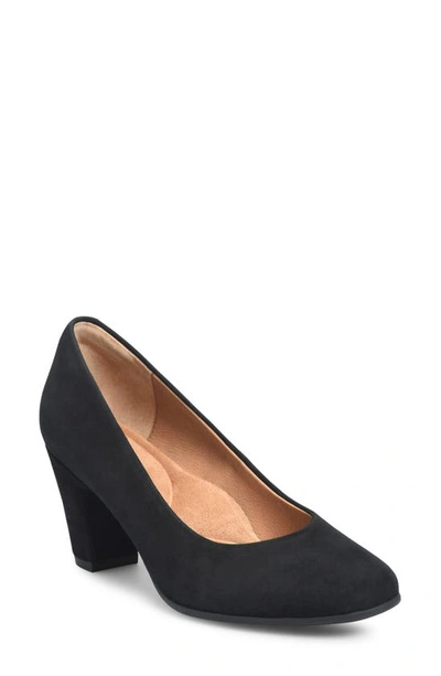 Shop Söfft Lana Pump In Black Suede