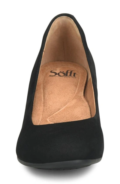 Shop Söfft Lana Pump In Black Suede