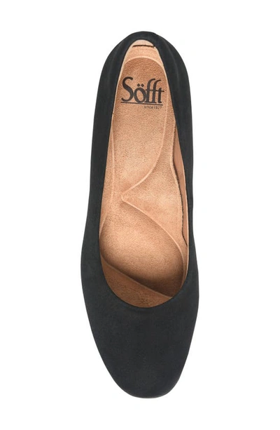 Shop Söfft Lana Pump In Black Suede