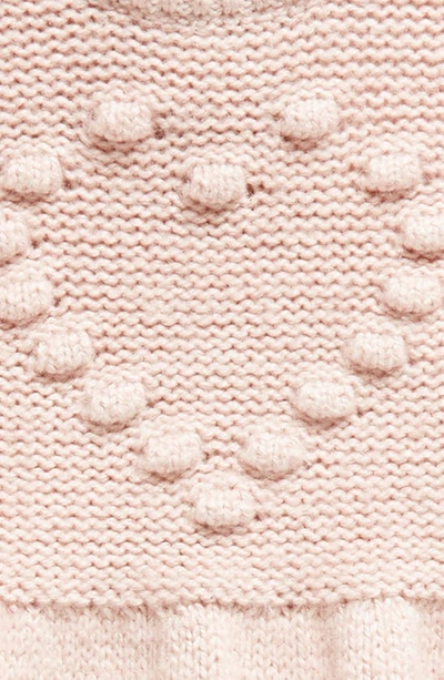 Shop Nordstrom Long Sleeve Bubble Bodysuit In Pink Lotus