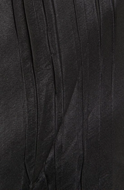 Shop Komarov Charmeuse & Chiffon Dress With Jacket In Black