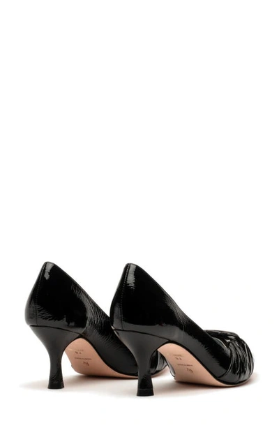 Shop Frances Valentine The Knot Kitten Heel Pointed Toe Pump In Black