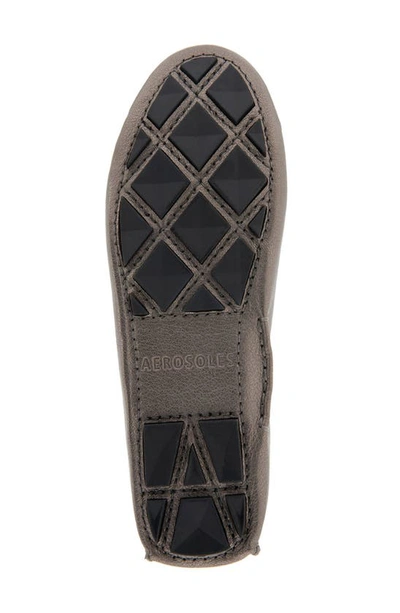 Shop Aerosoles Gaby Driving Shoe In Graphite Leather