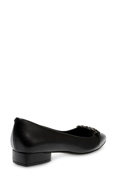 Shop Anne Klein Cora Bit Flat In Black Smooth