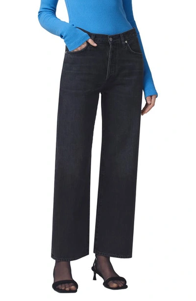 Citizen Of Humanity Annina High Waist Wide Leg Organic Cotton Jeans In Prophecy