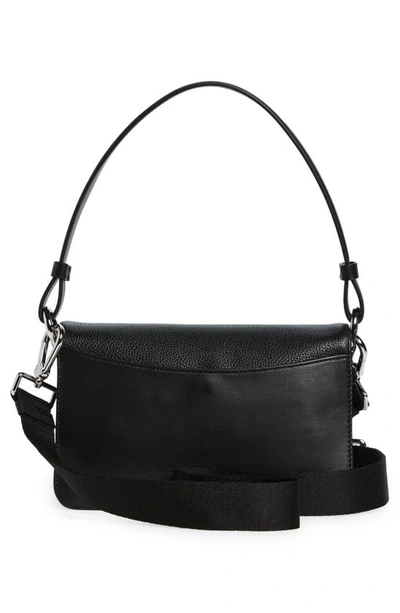 Shop Cole Haan Mini Leather Shoulder Bag In New Black