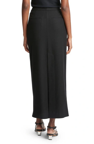 Shop Vince Wool & Cashmere Flannel Maxi Skirt In Black