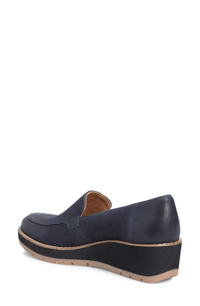 Shop Comfortiva Farland Wedge Loafer In Sky Navy