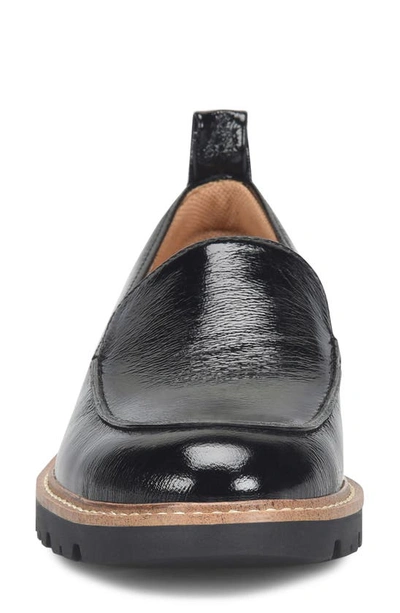 Shop Comfortiva Lindee Lug Sole Loafer In Black Patent